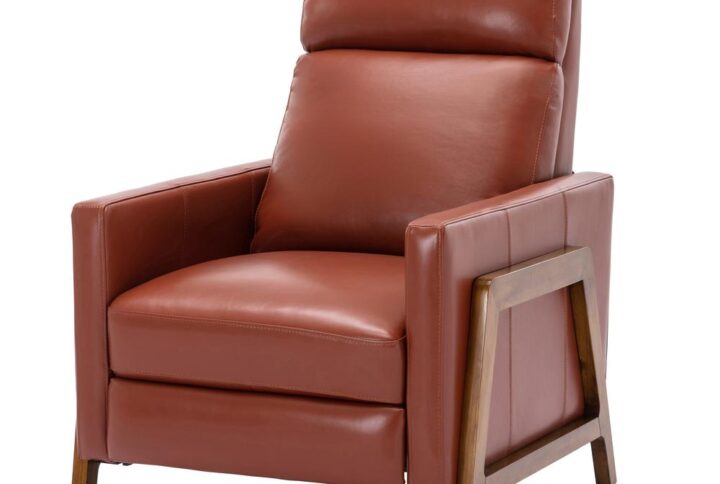 Reed Leather Push Back Recliner - Caramel From Comfort Pointe