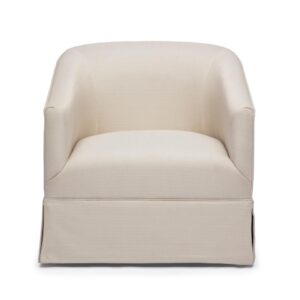 Elm Linen Skirted Swivel Chair From Comfort Pointe