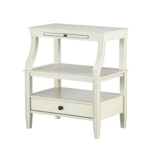 Newton Antique White Storage Nightstand From Comfort Pointe