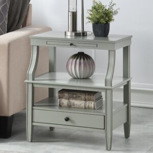 Newton Antique Grey Storage Nightstand From Comfort Pointe