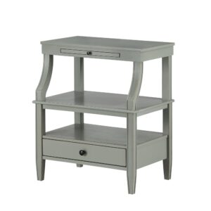 Newton Antique Grey Storage Nightstand From Comfort Pointe