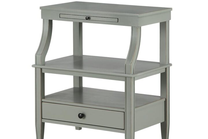 Newton Antique Grey Storage Nightstand From Comfort Pointe