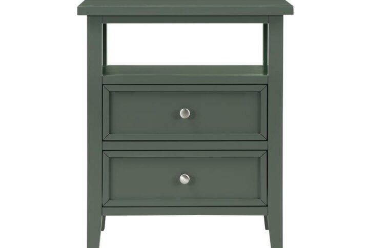 Walker Vintage Green 2 Drawer Nightstand From Comfort Pointe