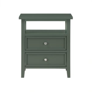 Walker Vintage Green 2 Drawer Nightstand From Comfort Pointe