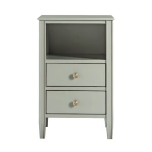 Winsley 2-drawer storage Nightstand - Antique Gray From Comfort Pointe