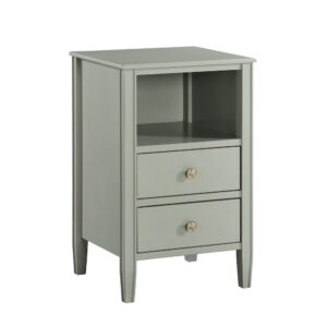 Winsley 2-drawer storage Nightstand - Antique Gray From Comfort Pointe