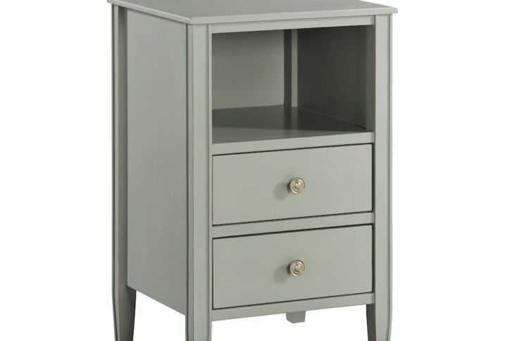 Winsley 2-drawer storage Nightstand - Antique Gray From Comfort Pointe