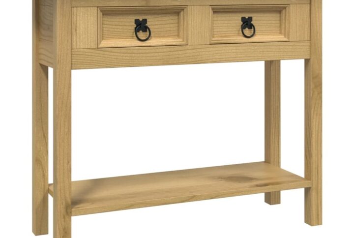 vidaXL Console Table Mexican Pine Corona Range 35.4"x13.6"x28.7"