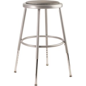 NPS® 25"-33" Height Adjustable Heavy Duty Vinyl Padded Steel Stool