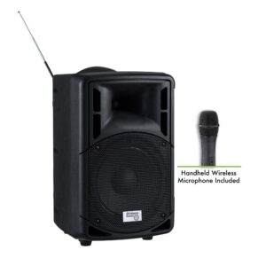 Oklahoma Sound® 40 Watt Wireless PA System w/ Wireless Handheld Mic From Oklahoma Sound