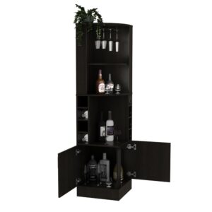 Egina Bar Cabinet Black Wengue From Depot E-Shop