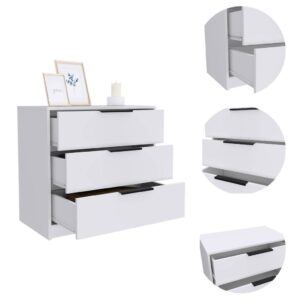 Egeo 3 Drawer Dresser White From Depot E-Shop