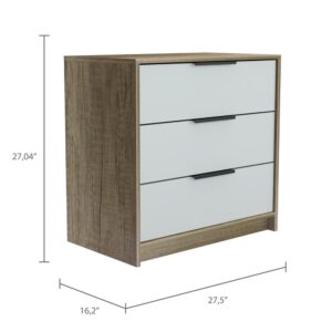 Egeo 3 Drawer Dresser White From Depot E-Shop