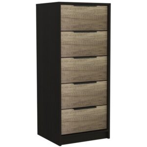 Egeo 5 Drawer Dresser Black Wengue From Depot E-Shop