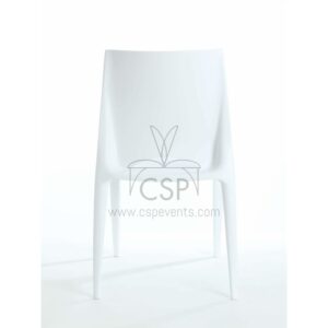 Commerical Seating Products White Crescent Dining Chairs From CSP