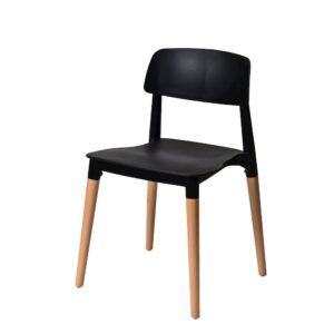 Commerical Seating Products Mid Century Modern Black Dining Chairs From CSP