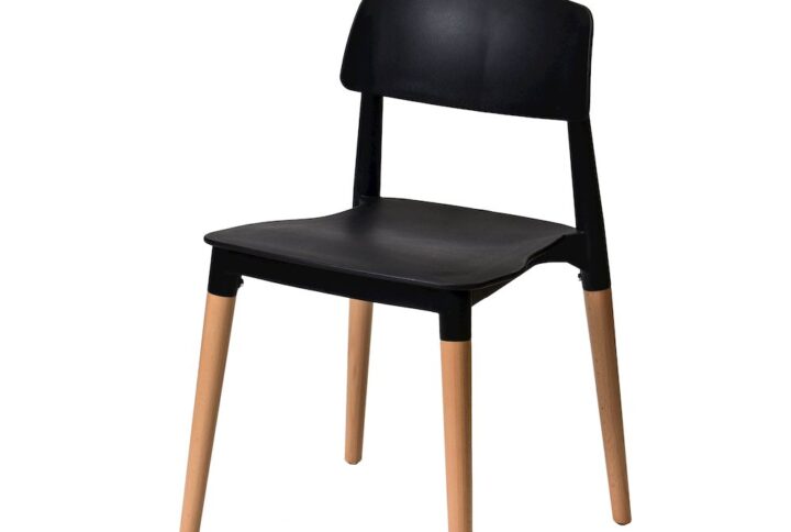 Commerical Seating Products Mid Century Modern Black Dining Chairs From CSP