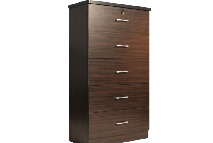 Better Home Products Olivia Wooden Tall 5 Drawer Chest Bedroom Dresser Tobacco From Better Home Products