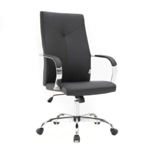 Sonora Modern High-Back Leather Office Chair From LeisureMod