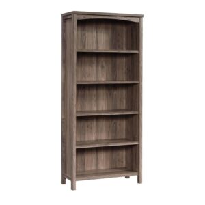 Costa 5-Shelf Bookcase Washed Walnut From Sauder