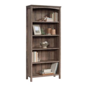 Costa 5-Shelf Bookcase Washed Walnut From Sauder