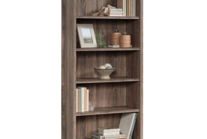 Costa 5-Shelf Bookcase Washed Walnut From Sauder