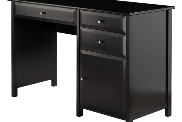 Delta Office Writing Desk Black From Winsome Wood