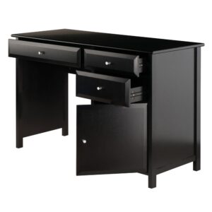 Delta Office Writing Desk Black From Winsome Wood