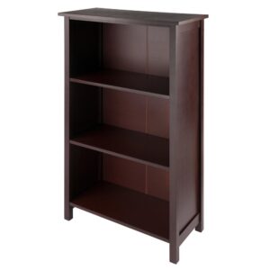 Milan Storage Shelf or Bookcase 4-Tier- Medium From Winsome Wood