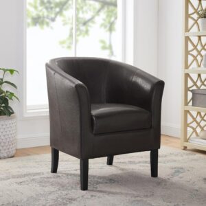 Simon Brown Club Chair From Linon