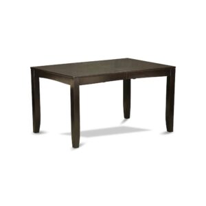 Lynfield  Rectangular  Dining  Table  36"x66"  with  butterfly  leaf  in  Cappuccino  Finish From East West Furniture