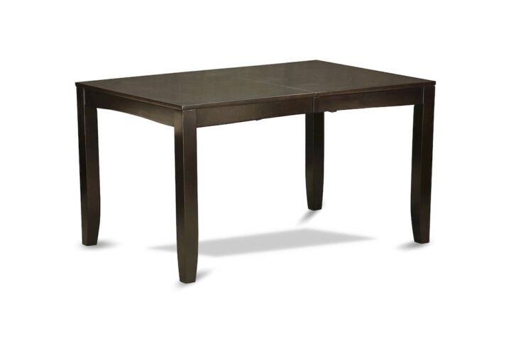 Lynfield  Rectangular  Dining  Table  36"x66"  with  butterfly  leaf  in  Cappuccino  Finish From East West Furniture