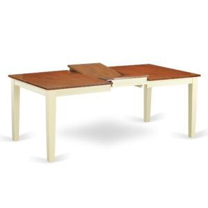 Quincy  Rectangular  Dining  Table  40"x78"  in  Buttermilk  &  Cherry  Finish From East West Furniture