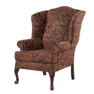 Paisley Cranberry Wing Back Chair From Comfort Pointe