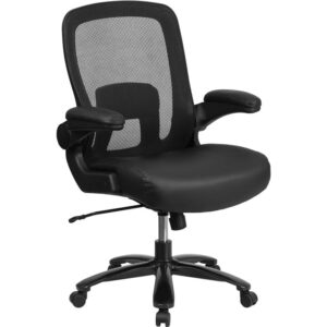 500 lb. Rated Black Mesh/Executive Office Chair with Adjustable Lumbar From Flash Furniture