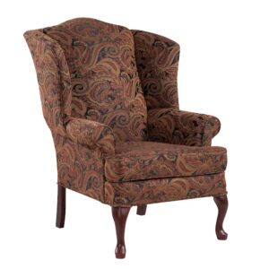 Paisley Cranberry Wing Back Chair From Comfort Pointe