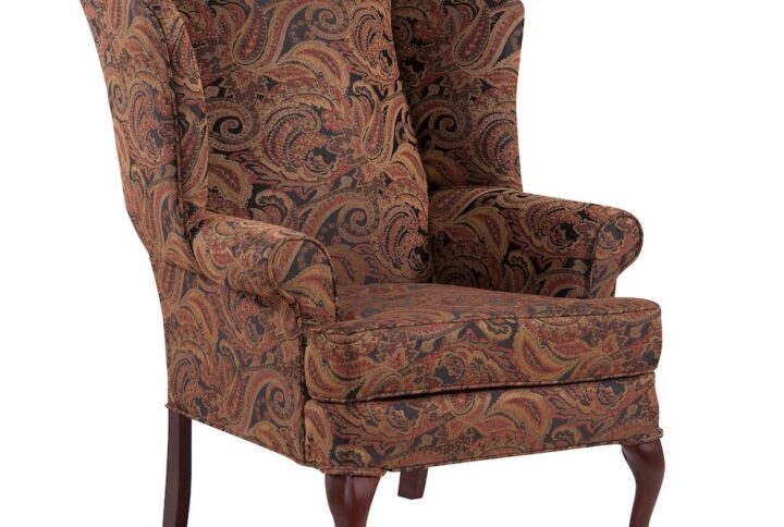 Paisley Cranberry Wing Back Chair From Comfort Pointe