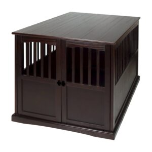 Wooden Extra Large Pet Crate Espresso End Table From Casual Home