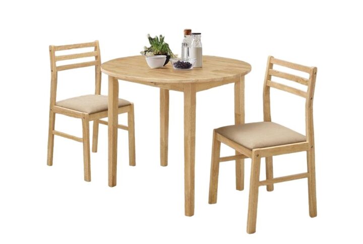 Bucknell 3-piece Dining Set with Drop Leaf Natural and Tan From Coaster Co. of America