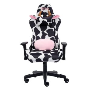 TS85 COW Print LUXX Series Gaming Chair From RTA Products