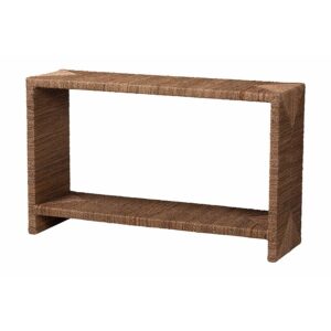 Liza Bohemian Natural Seagrass Console Table From bali & pari From bali & pari