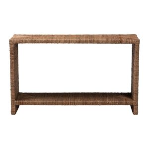 Liza Bohemian Natural Seagrass Console Table From bali & pari From bali & pari