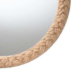 Shara Coastal Braided Rope Accent Mirror From bali & pari From bali & pari