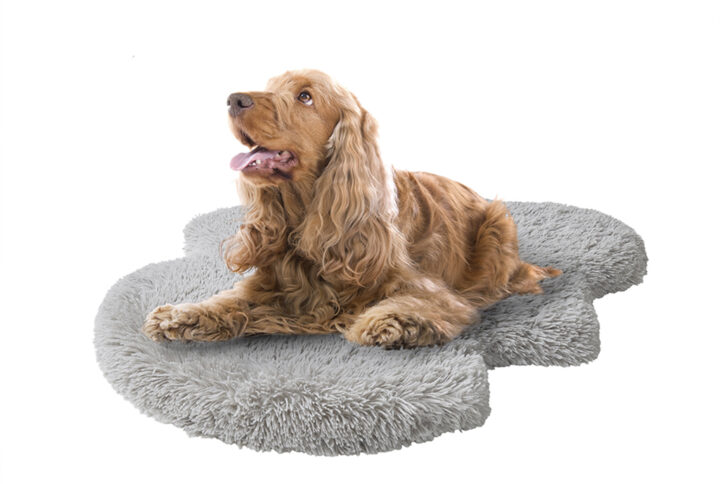 Friends Forever modern faux fur pet rug as an orthopedic dog bed to support and comfort dogs and cats of all ages. The attractive faux fur and area rug style blend seamlessly into home decor. Pet owners will no longer have to hide the bulky dog bed when guests visit. The pet bed mat for dogs and cats that love to curl up and stretch out when sleep. The egg crate foam provides joint support