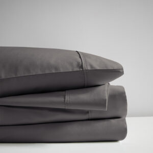 these deep pocket cotton blend polyester sheets feature a cooling treatment to help you stay cool