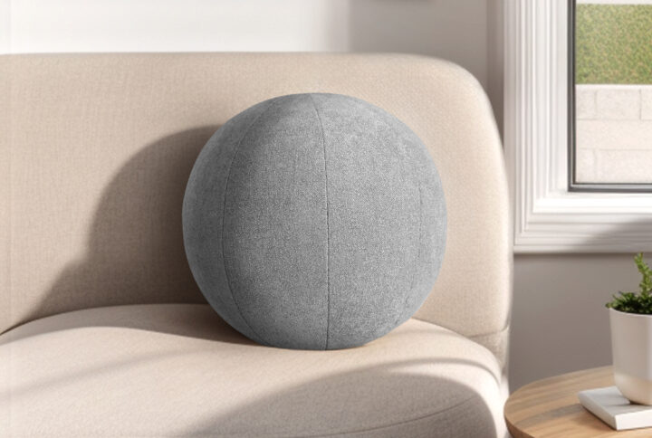 The Chapel Hill Gabriella Solid Round Ball Pillow adds a playful yet refined touch to any space. Perfect as an accent pillow for living rooms