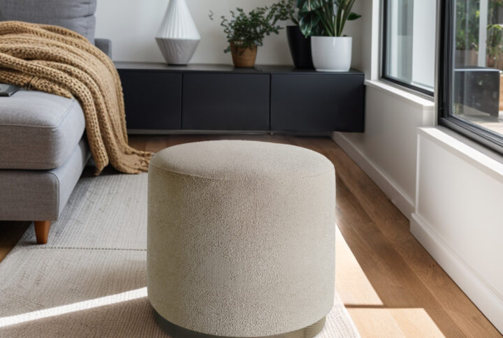 The Chapel Hill Zoe Oval Accent Ottoman brings elegance and versatility to any space