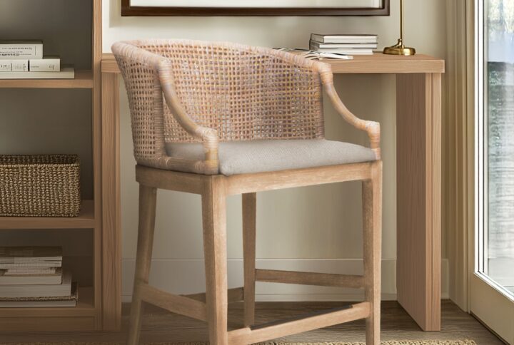 Elevate your home with the Martha Stewart Playa Counter Stool