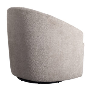 while also allowing the accent chair to rotate 360 degrees making it a chic addition to your living room or bedroom.