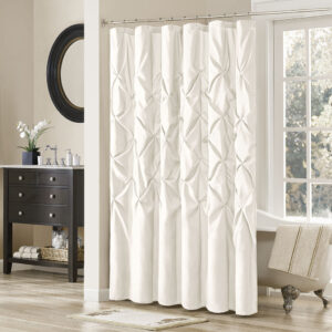 Update your bathroom instantly with the Laurel Shower Curtain. Its soft white color paired with large tufting creates a contemporary look while adding beautiful texture to your space. Made from 100% polyester polyoni